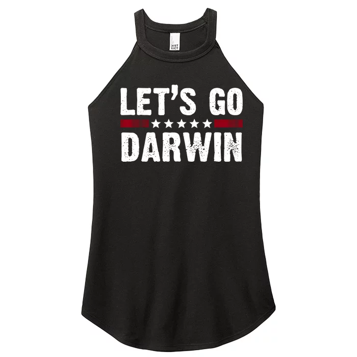 Lets Go Darwin Vintage Logo Women’s Perfect Tri Rocker Tank