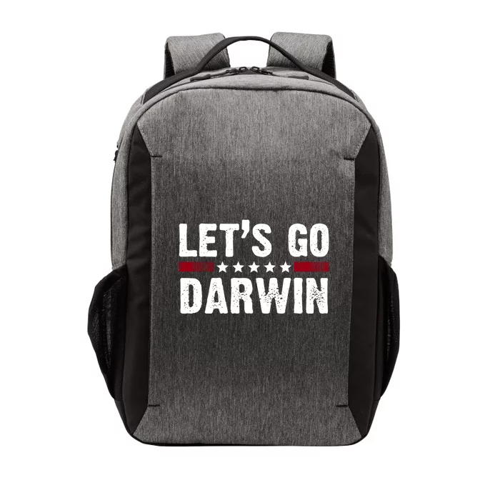 Lets Go Darwin Vintage Logo Vector Backpack