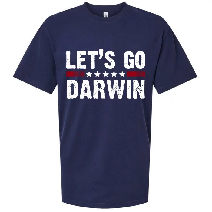 Lets Go Darwin Vintage Logo Sueded Cloud Jersey T-Shirt