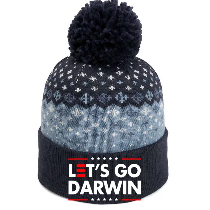 Lets Go Darwin The Baniff Cuffed Pom Beanie