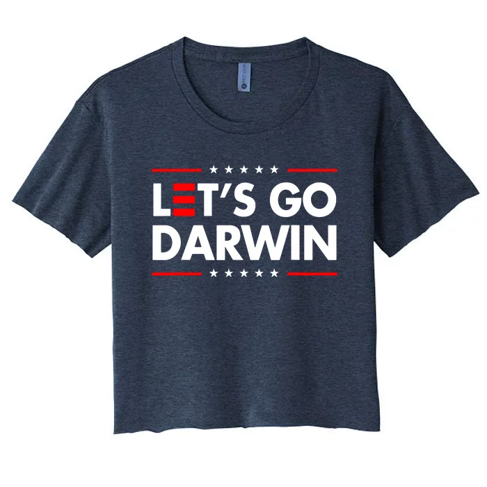 Lets Go Darwin Women's Crop Top Tee