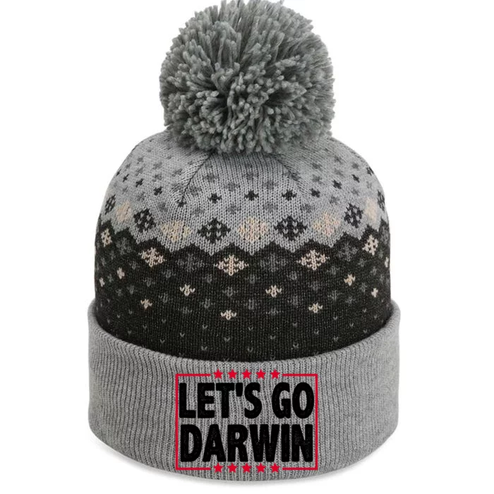 Let's Go Darwin Logo The Baniff Cuffed Pom Beanie