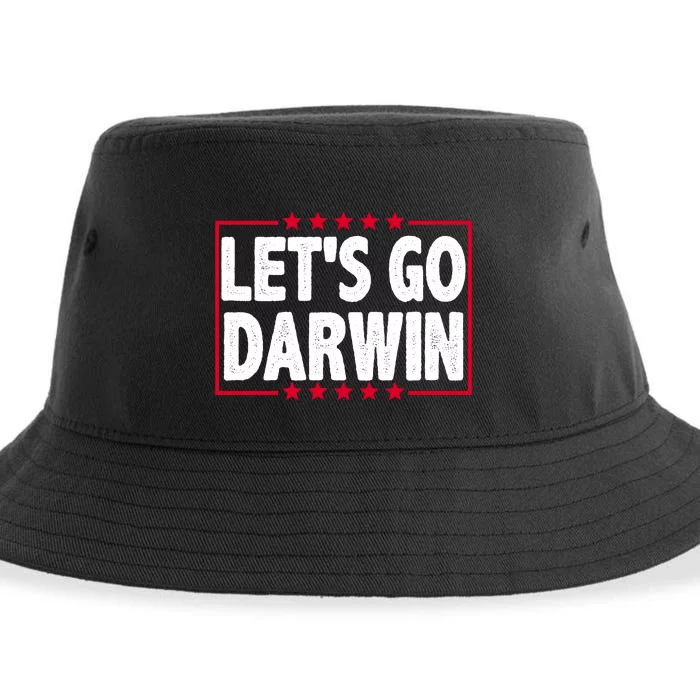 Let's Go Darwin Logo Sustainable Bucket Hat