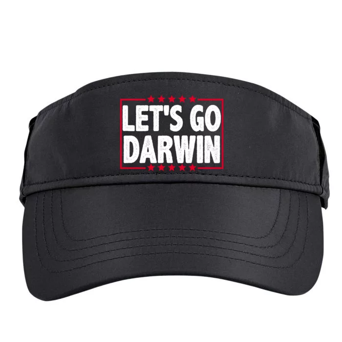 Let's Go Darwin Logo Adult Drive Performance Visor