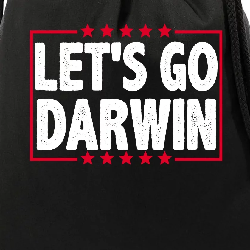 Let's Go Darwin Logo Drawstring Bag