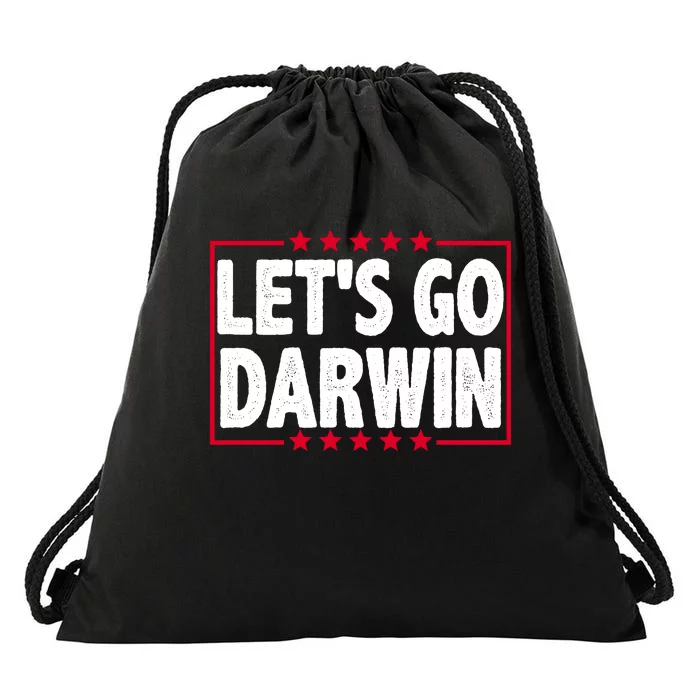 Let's Go Darwin Logo Drawstring Bag