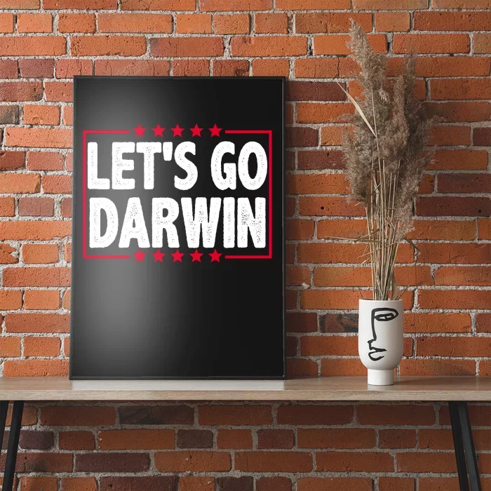 Let's Go Darwin Logo Poster