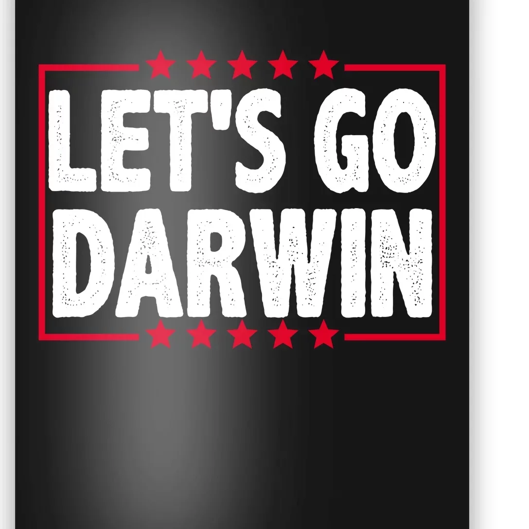 Let's Go Darwin Logo Poster