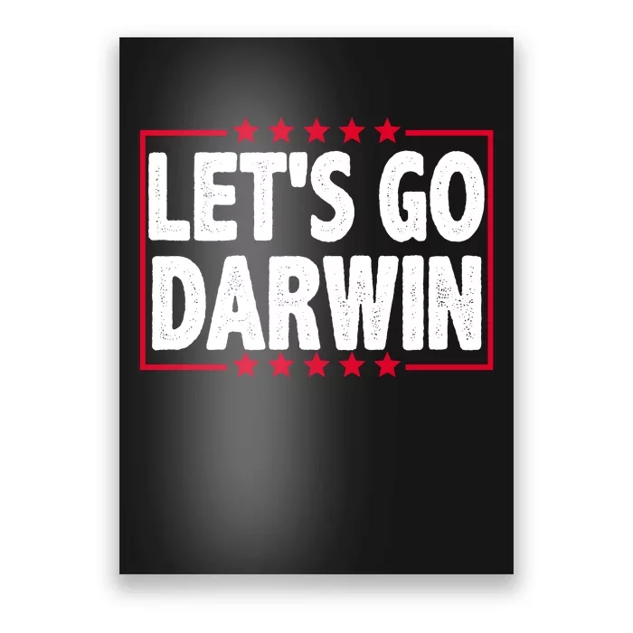 Let's Go Darwin Logo Poster