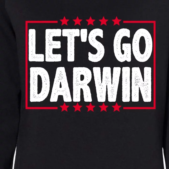 Let's Go Darwin Logo Womens California Wash Sweatshirt