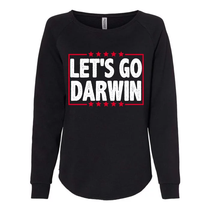 Let's Go Darwin Logo Womens California Wash Sweatshirt