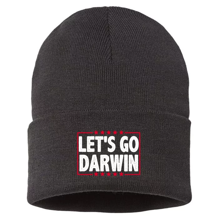 Let's Go Darwin Logo Sustainable Knit Beanie