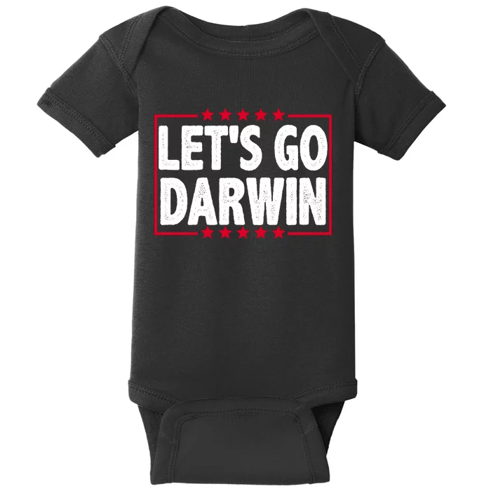 Let's Go Darwin Logo Baby Bodysuit