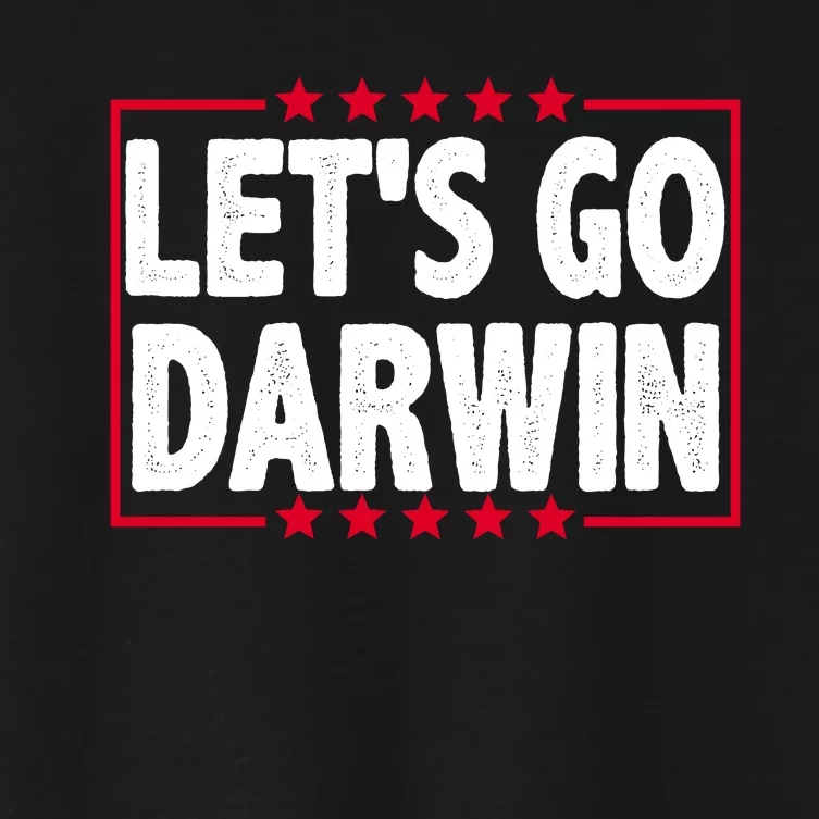 Let's Go Darwin Logo Women's Crop Top Tee