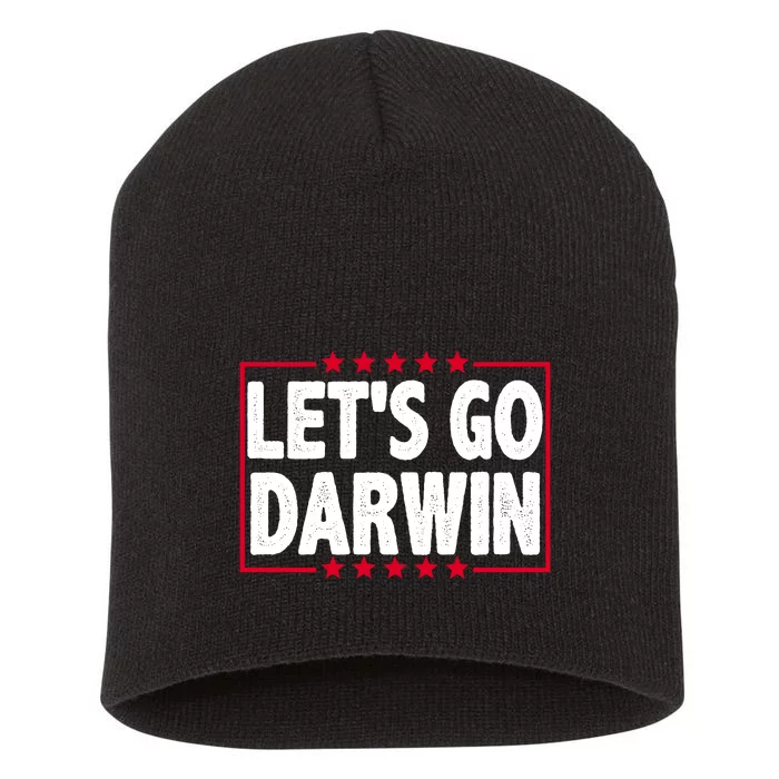 Let's Go Darwin Logo Short Acrylic Beanie