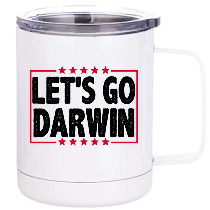 Let's Go Darwin Logo Front & Back 12oz Stainless Steel Tumbler Cup