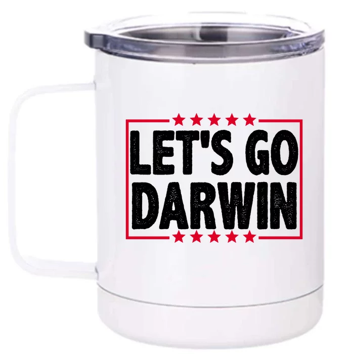 Let's Go Darwin Logo Front & Back 12oz Stainless Steel Tumbler Cup