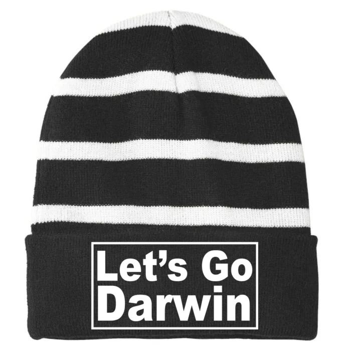 Let's Go Dwarin Striped Beanie with Solid Band