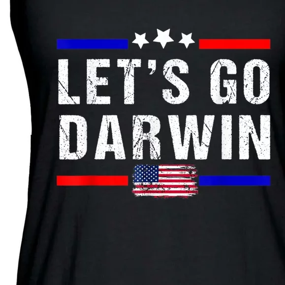 Let's Go Darwin Lets Go Darwin Meme Ladies Essential Flowy Tank