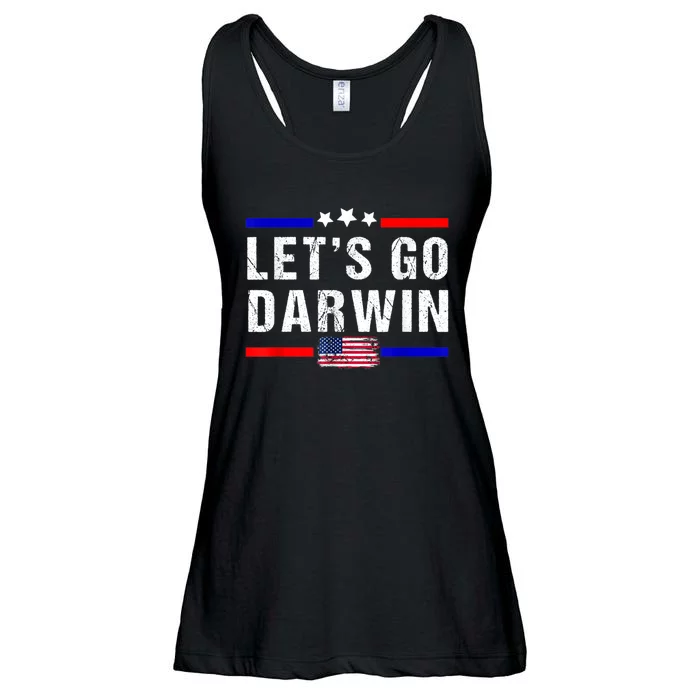 Let's Go Darwin Lets Go Darwin Meme Ladies Essential Flowy Tank