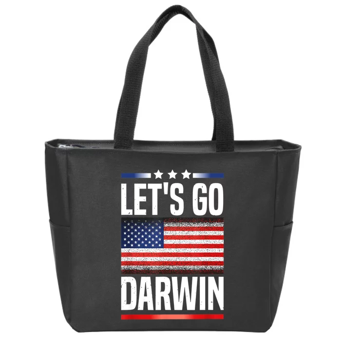 Let's Go Darwin Zip Tote Bag