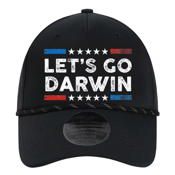 Lets Go Darwin Us Flag Vintage Performance The Dyno Cap