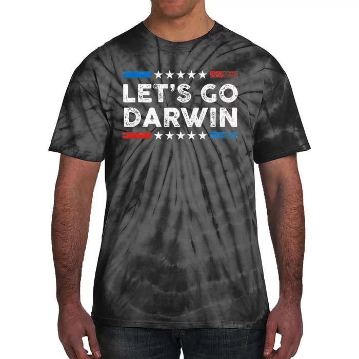 Lets Go Darwin Us Flag Vintage Tie-Dye T-Shirt