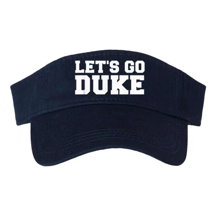 Let's Go Duke Valucap Bio-Washed Visor