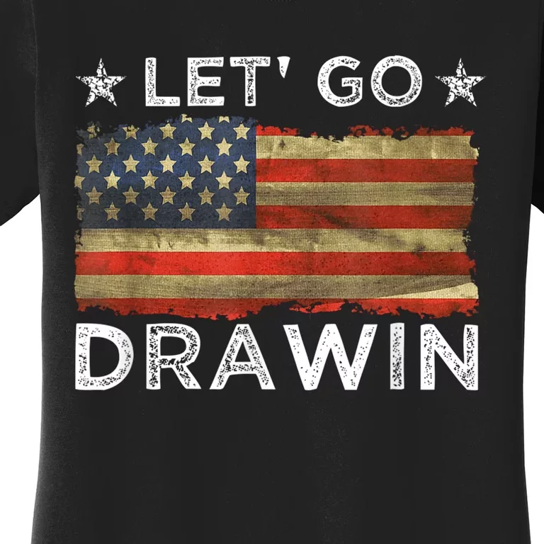 Lets Go Darwin Usa Flag Women's T-Shirt