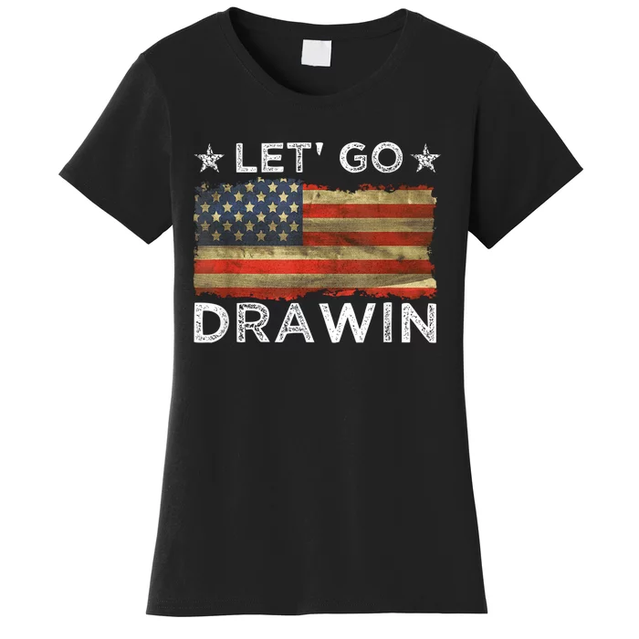 Lets Go Darwin Usa Flag Women's T-Shirt