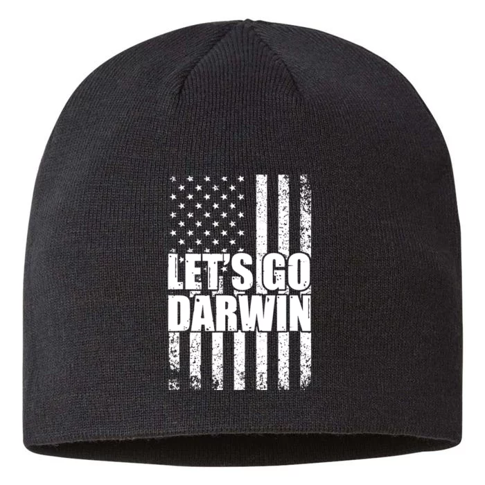 Lets Go Darwin American Flag 8 1/2in Sustainable Knit Beanie