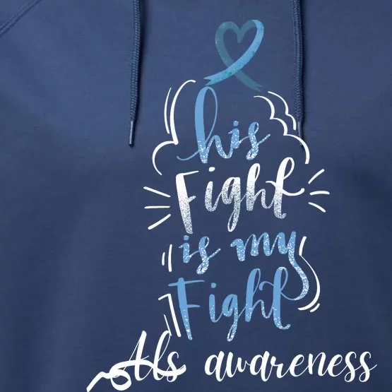 Lou Gehrig Disease ALS Awareness Month Celebration, Perfect For MND Patients Performance Fleece Hoodie