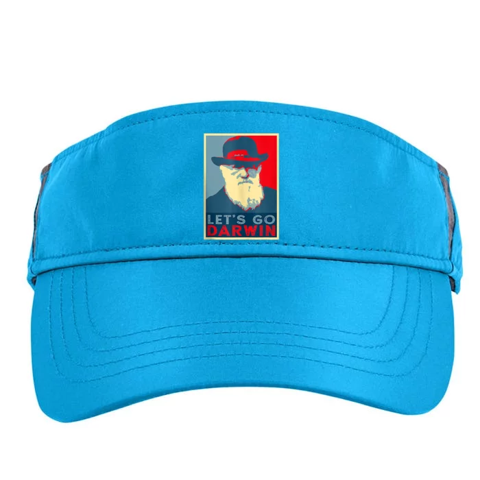 Lets Go Darwin Funny Sarcastic Hope Style Adult Drive Performance Visor