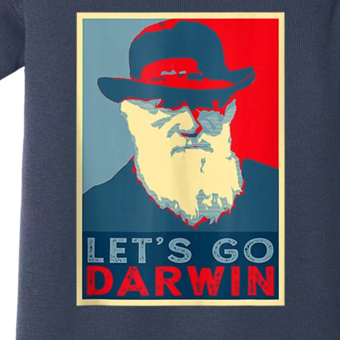 Lets Go Darwin Funny Sarcastic Hope Style Baby Bodysuit