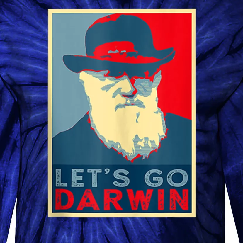 Lets Go Darwin Funny Sarcastic Hope Style Tie-Dye Long Sleeve Shirt