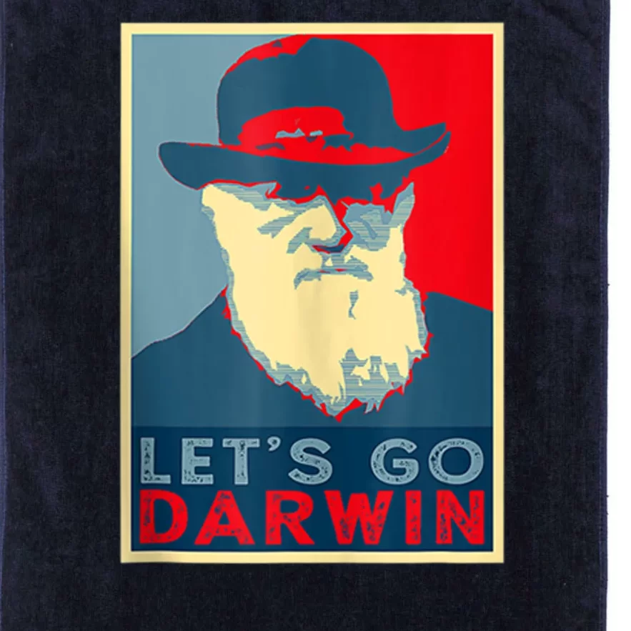 Lets Go Darwin Funny Sarcastic Hope Style Platinum Collection Golf Towel