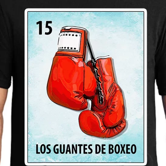 Los Guantes De Boxeo Mexican Boxing Gloves Cards Pajama Set