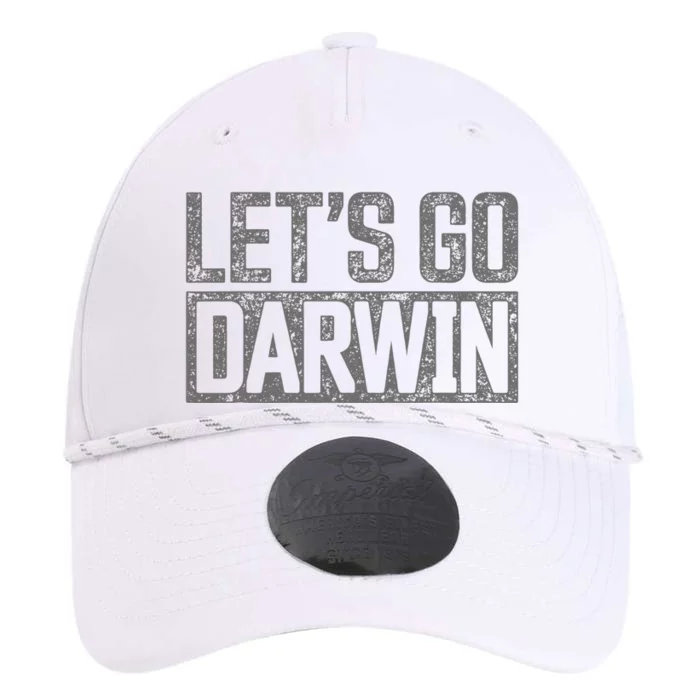 Lets Go Darwin Grey Distressed Lets Go Darwin Performance The Dyno Cap