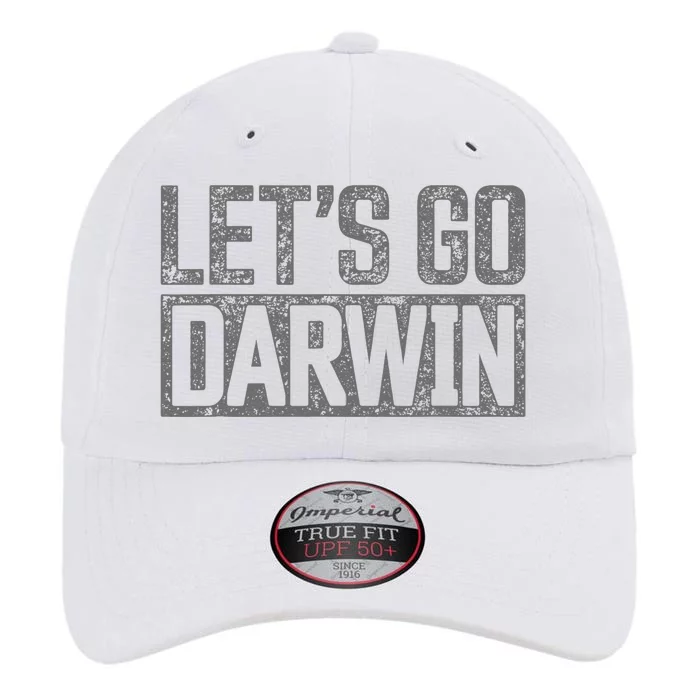 Lets Go Darwin Grey Distressed Lets Go Darwin The Original Performance Cap