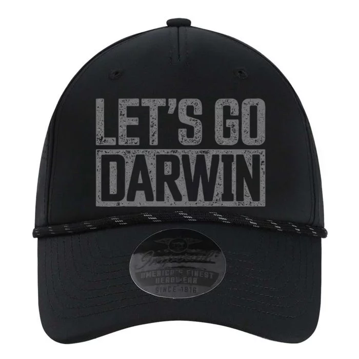 lets go darwin   grey distressed lets go darwin Performance The Dyno Cap