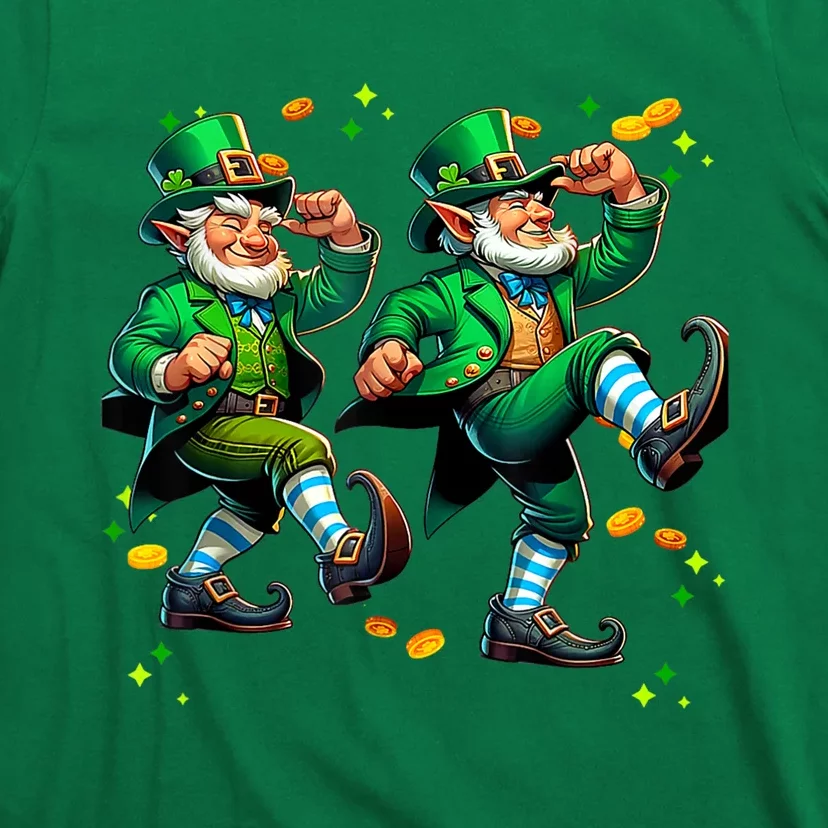 Leprechaun Gridd Dance St Patricks Day T-Shirt