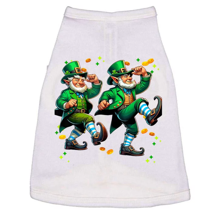 Leprechaun Gridd Dance St Patricks Day Doggie Tank