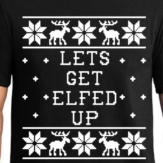 Let’S Get Elfed Up Christmas Pajama Set