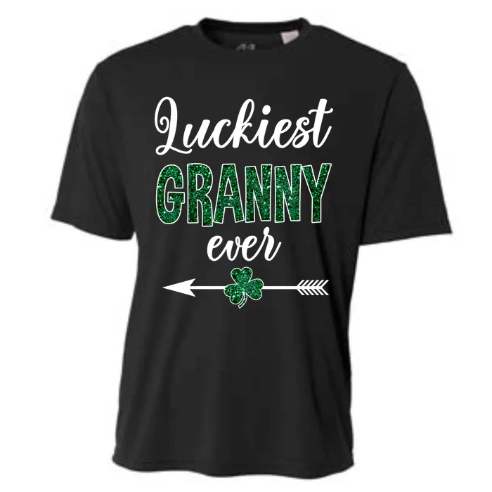 Luckiest Granny Ever Patrick Day Funny Granny Gift Great Gift Cooling Performance Crew T-Shirt