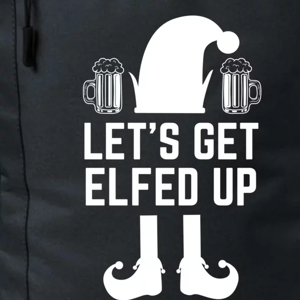 Let's Get Elfed Up Christmas Beer Elf Xmas Ing Costume Gift Daily Commute Backpack