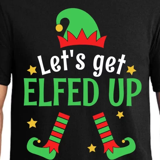 Let's Get Elfed Up Christmas Elf Xmas Happy Holiday Boy Girl Gift Pajama Set