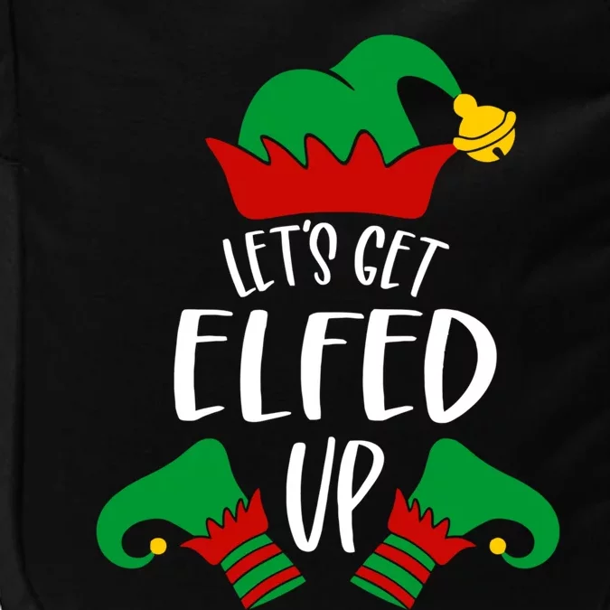 Let's Get Elfed Up Christmas Pajama Xmas Costume Boy Girl Cute Gift Impact Tech Backpack