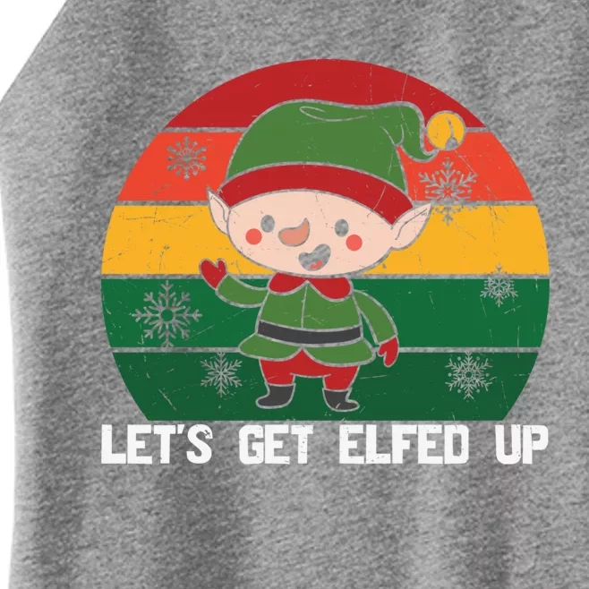 Let's Get Elfed Up Elf Family Matching Christmas Xmas Gift Women’s Perfect Tri Rocker Tank