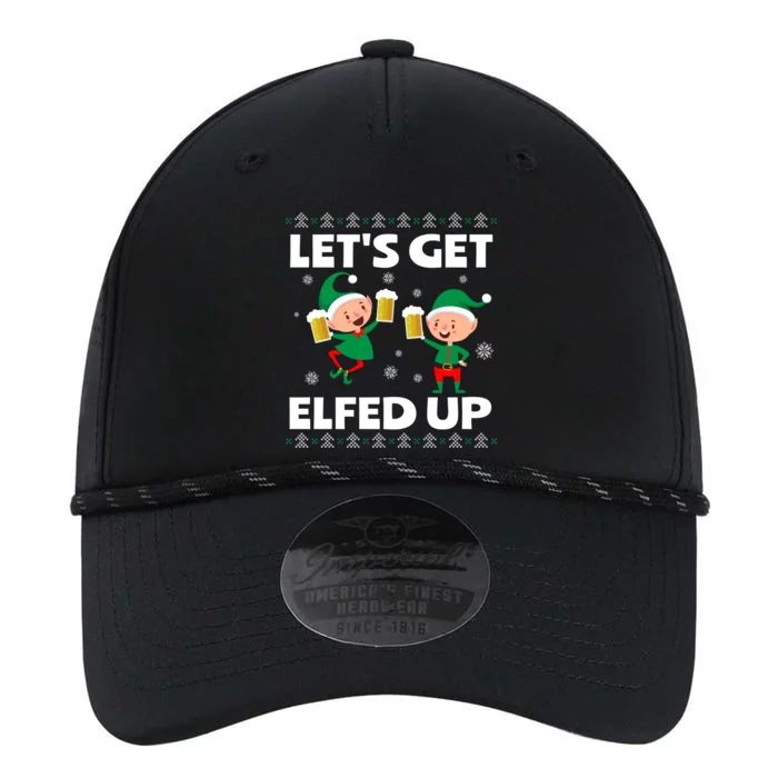 Let's Get Elfed Up Funny Christmas Beer Ing Cute Gift Performance The Dyno Cap