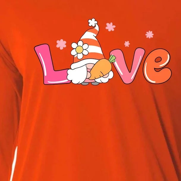 Love Gnome Easter Spring Cute Cooling Performance Long Sleeve Crew